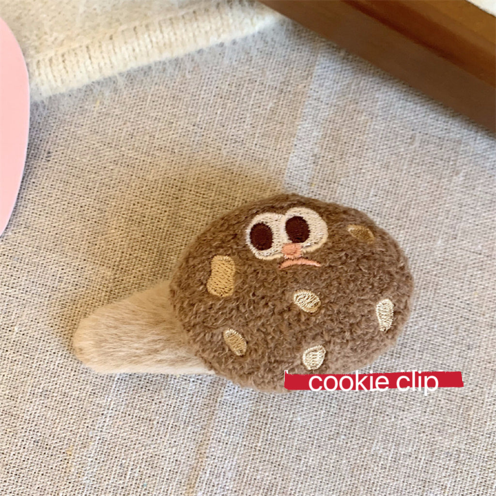 Plush Funny Cookie Clip