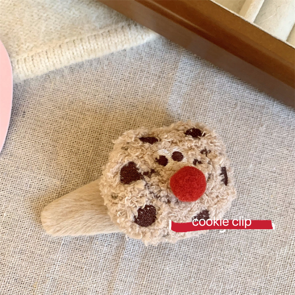 Plush Funny Cookie Clip
