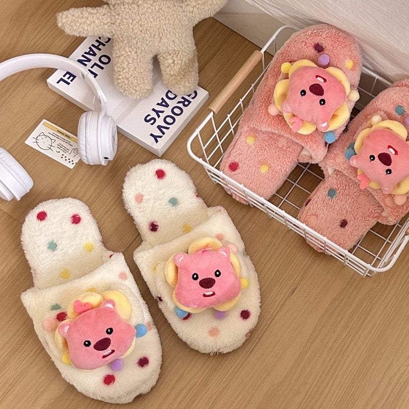 Loopy Plush Slippers