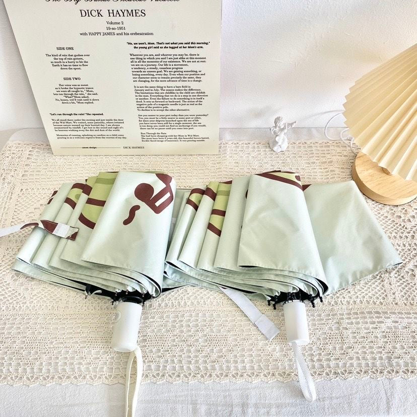 Matcha Puppy Automatic Waterproof Anti-UV Umbrella