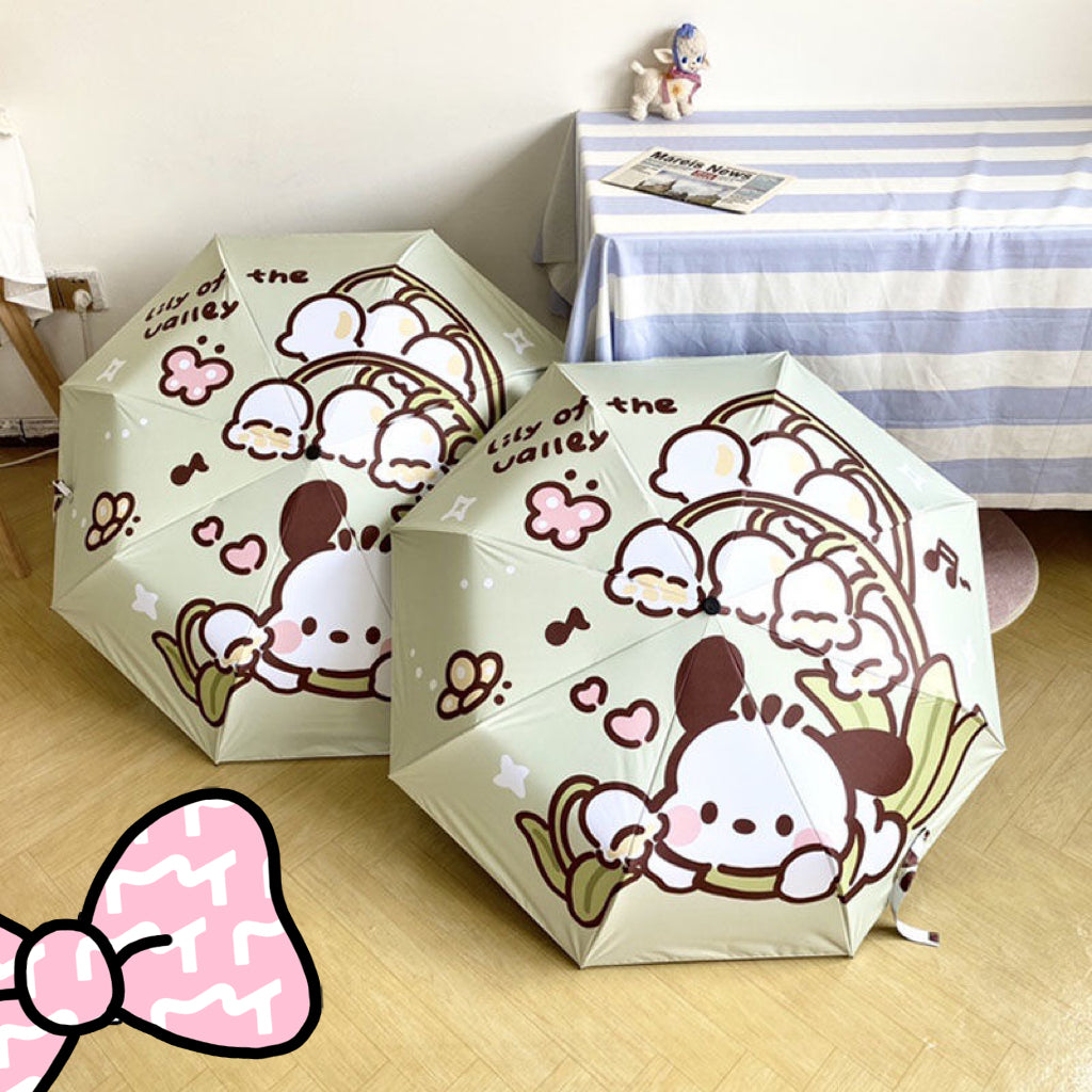 Matcha Puppy Automatic Waterproof Anti-UV Umbrella