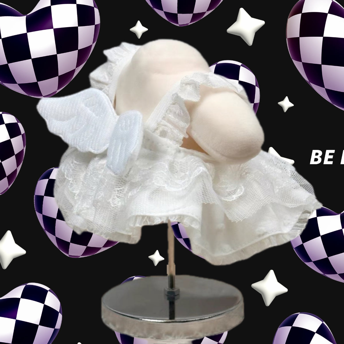Snow Angle Skirt Set for Jellycat Yummy Series