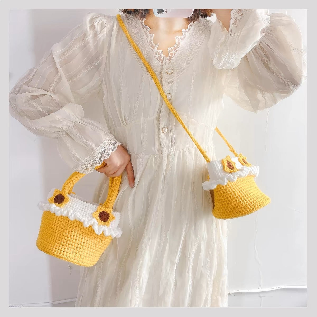 Handmade Sunflower Handbag