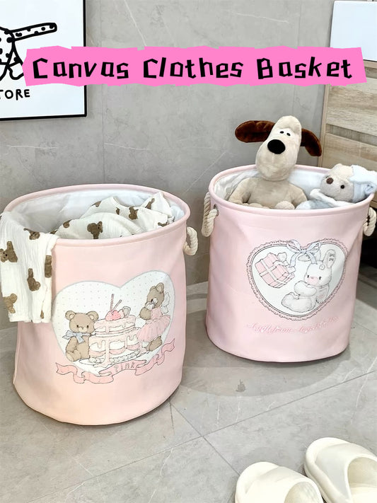 Canvas Laundry/ Storage Basket