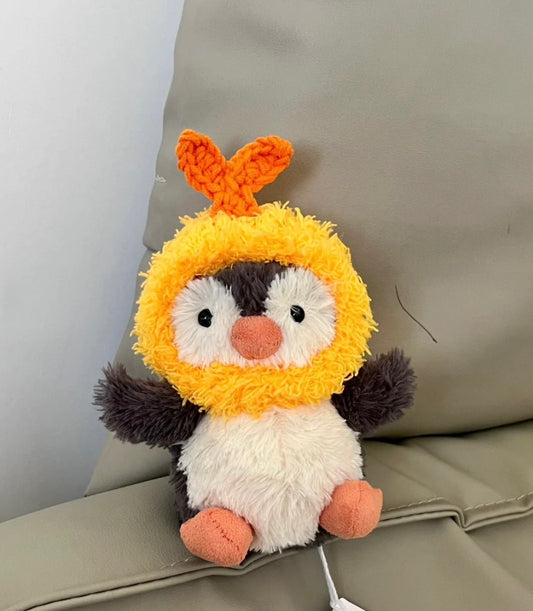Plush Orange Hat for Jellycat Peanut Penguin