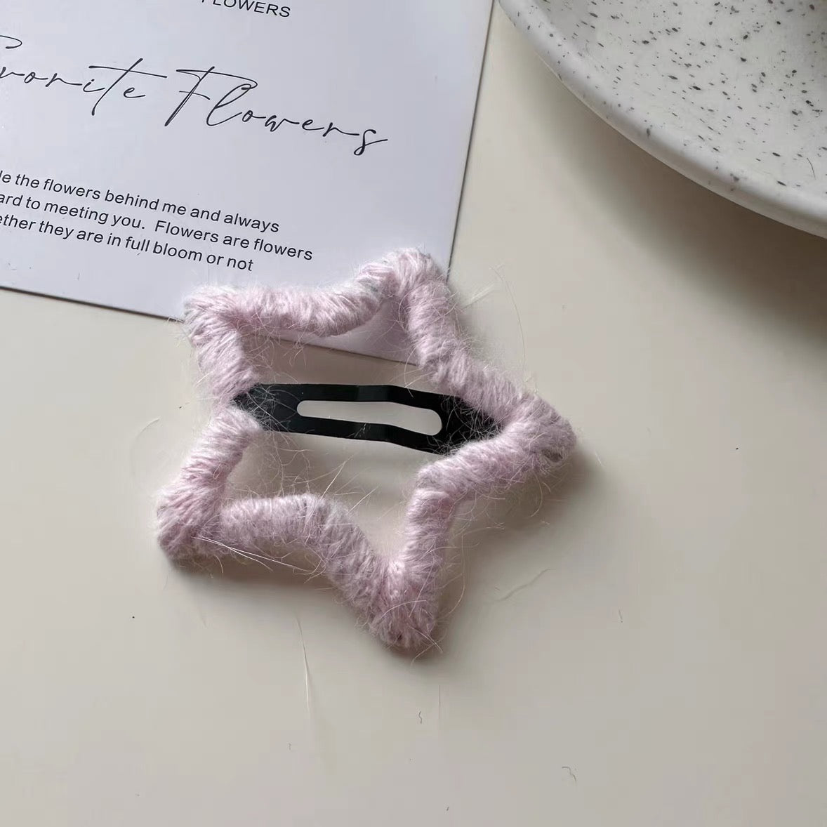 Korean Candy&Wooden Hair Clip