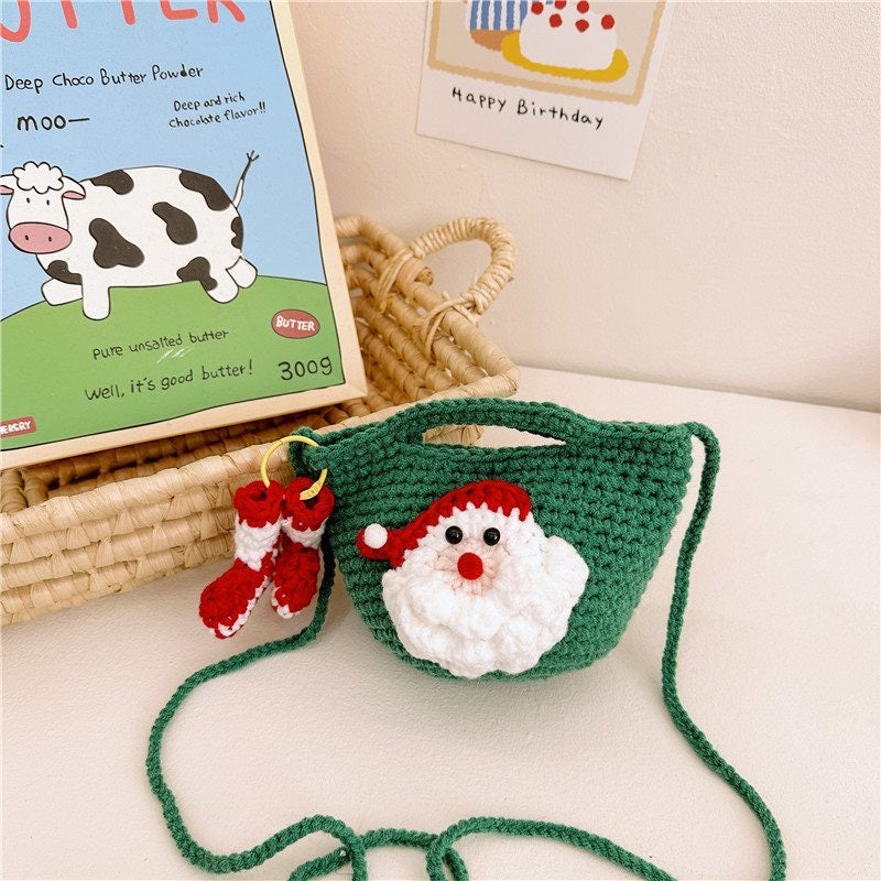 Handmade Cute Santa Cross Body Bag
