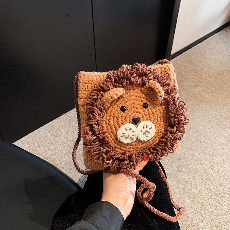 Handmade Funny Loin Cross Body Bag
