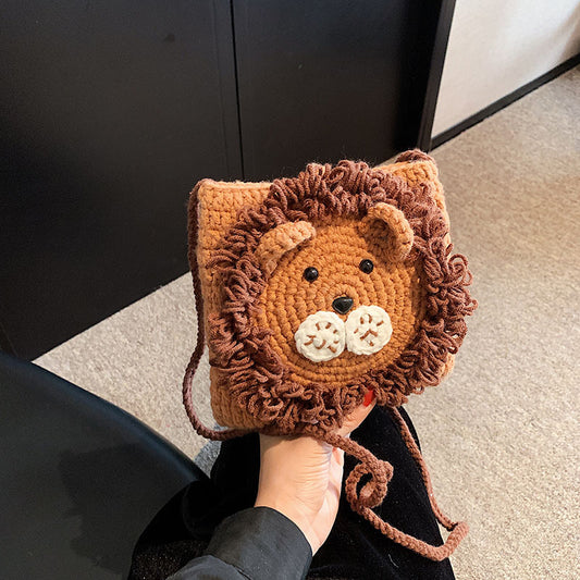 Handmade Funny Loin Cross Body Bag
