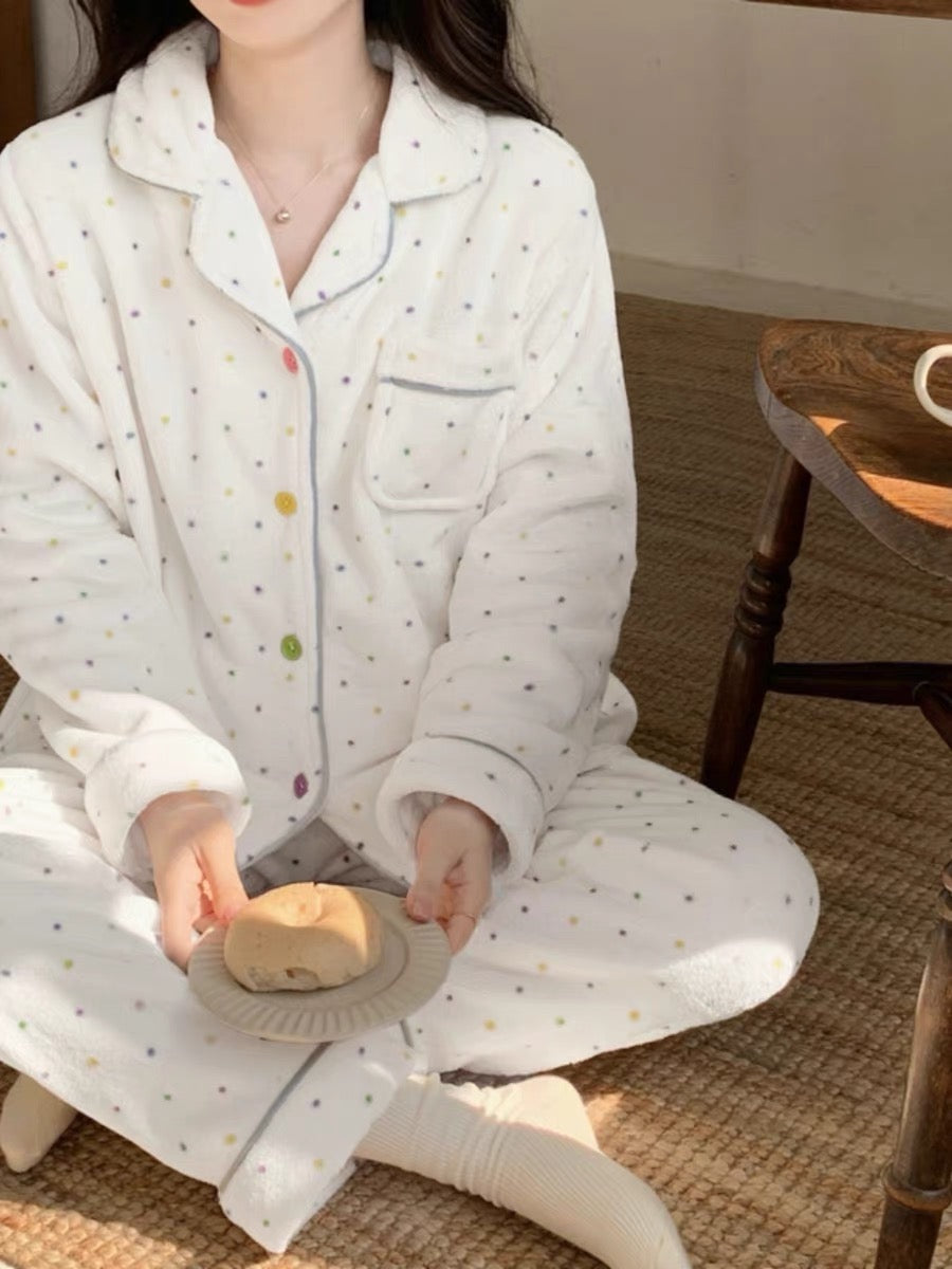 Dotted Dream Fluffy Pajama