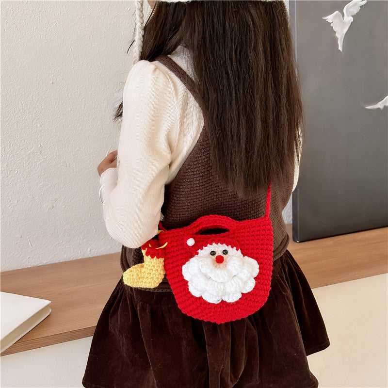 Handmade Cute Santa Cross Body Bag