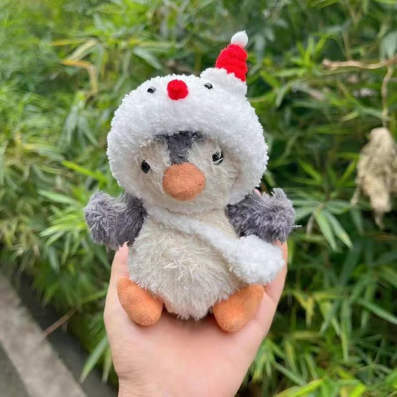 Plush Snowman Suit for JellyCat Peanut/Peanut Penguin