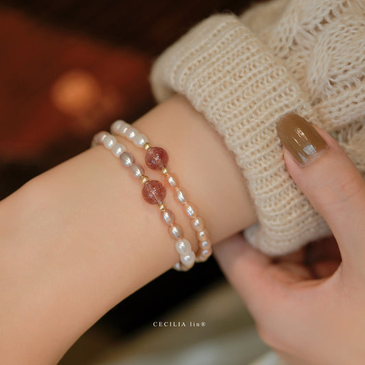 Faux Pearl Stretch Bracelet