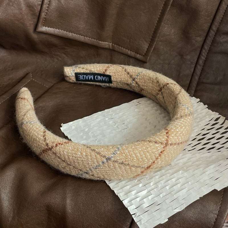 Vintage Plaid Hair Bands