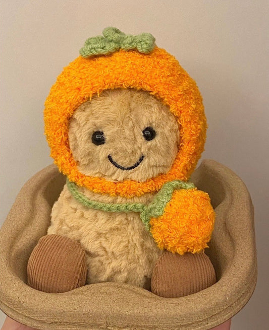 Sweet Orange clothing for Jellycat Amuseable Peanut