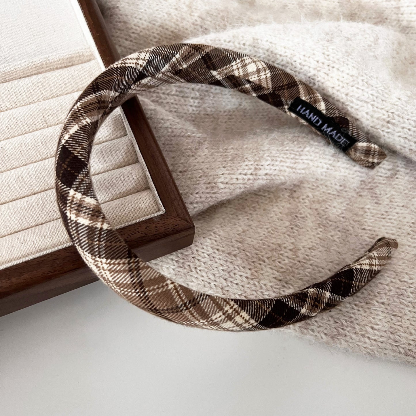 Vintage Plaid Hair Bands