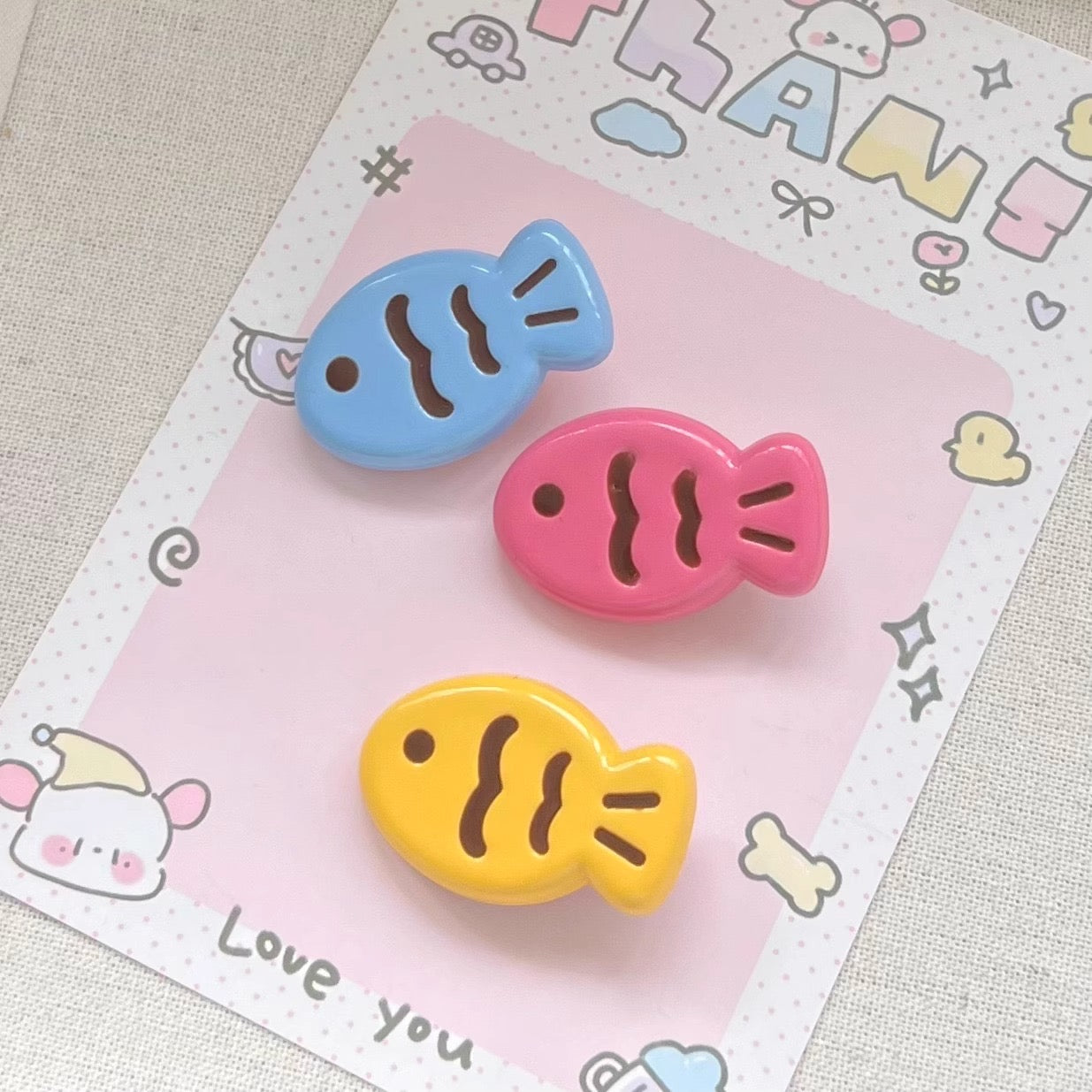 Candy Colored Crocodile Clip, Sweet&Lovely Small Fish Hair Pin