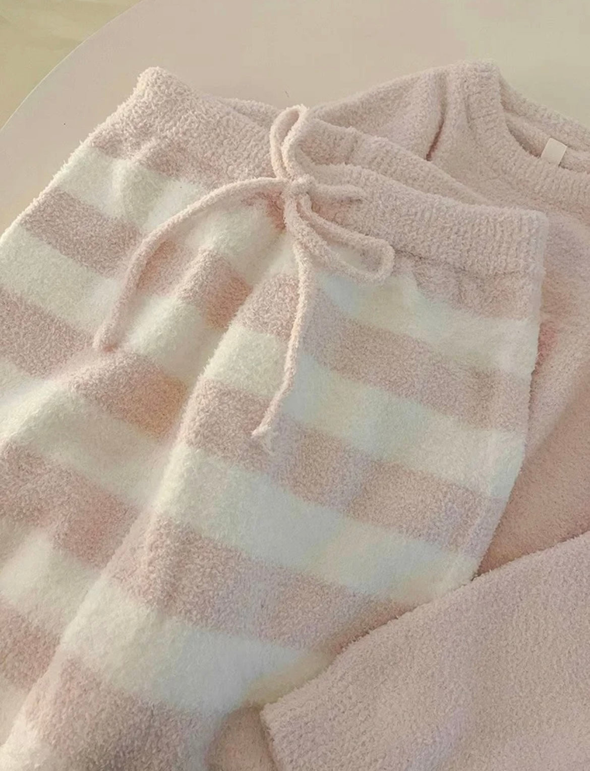 Cream Bunny Plush Pajama