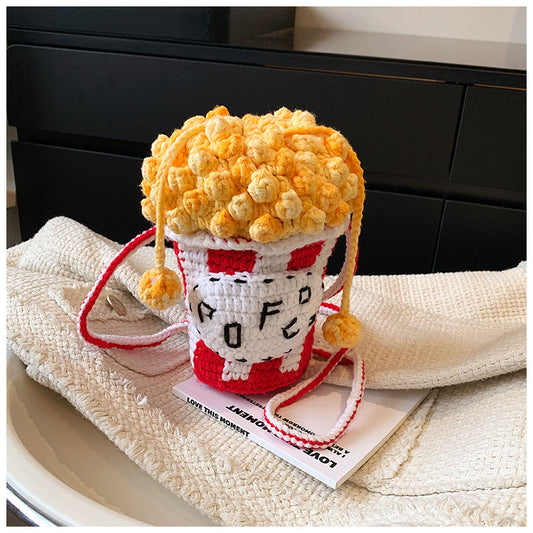 Handmade Popcorn Cross Body Bag