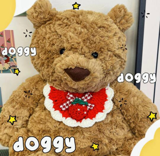 Strawberry Collar for jellycat Bartholomew Bear