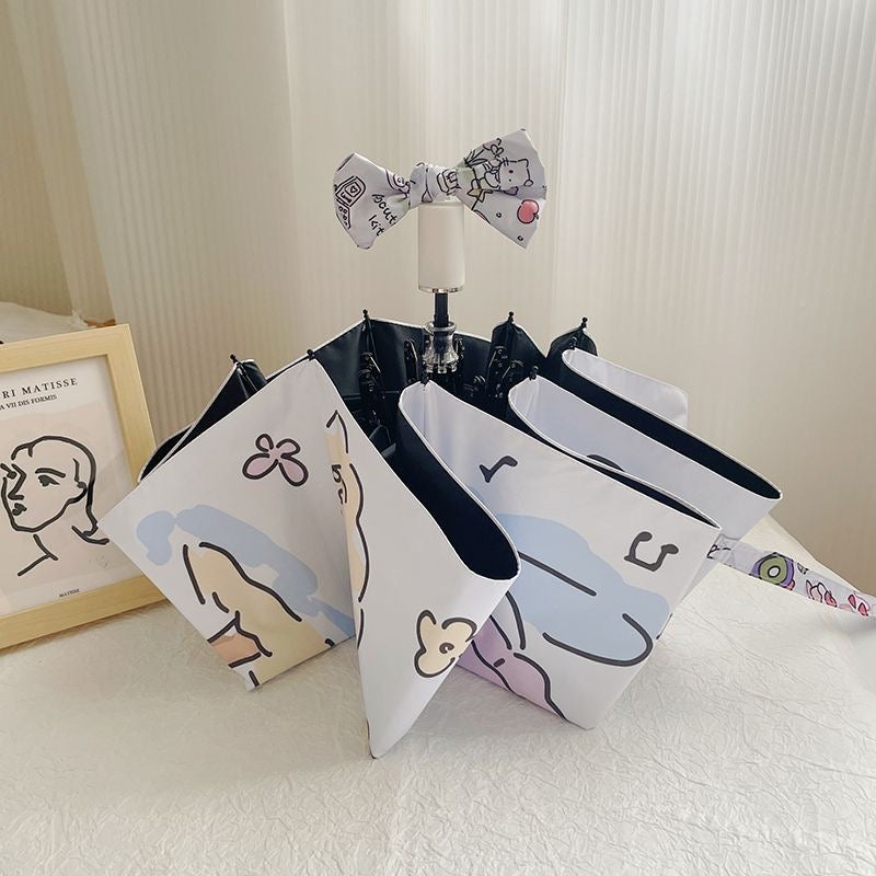 Hello kitty Automatic Waterproof Anti-UV Umbrella