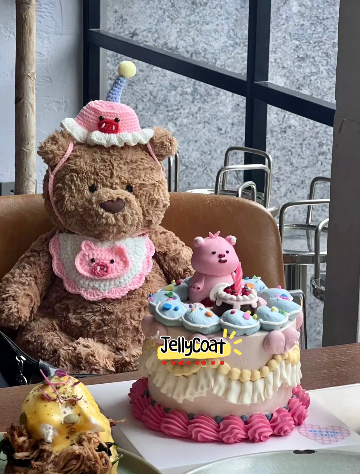 Pink Piggy Birthday Hat&Collar