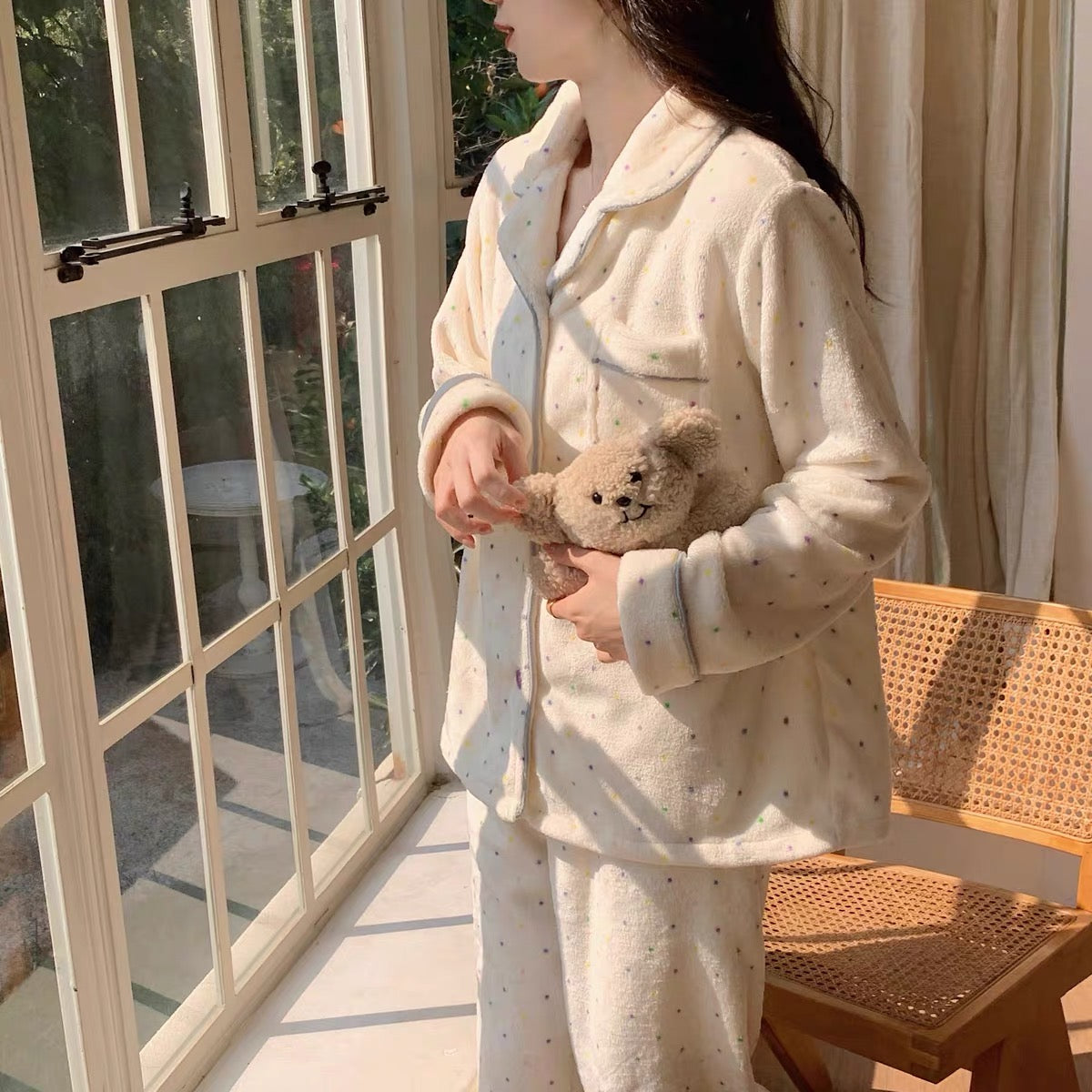 Dotted Dream Fluffy Pajama