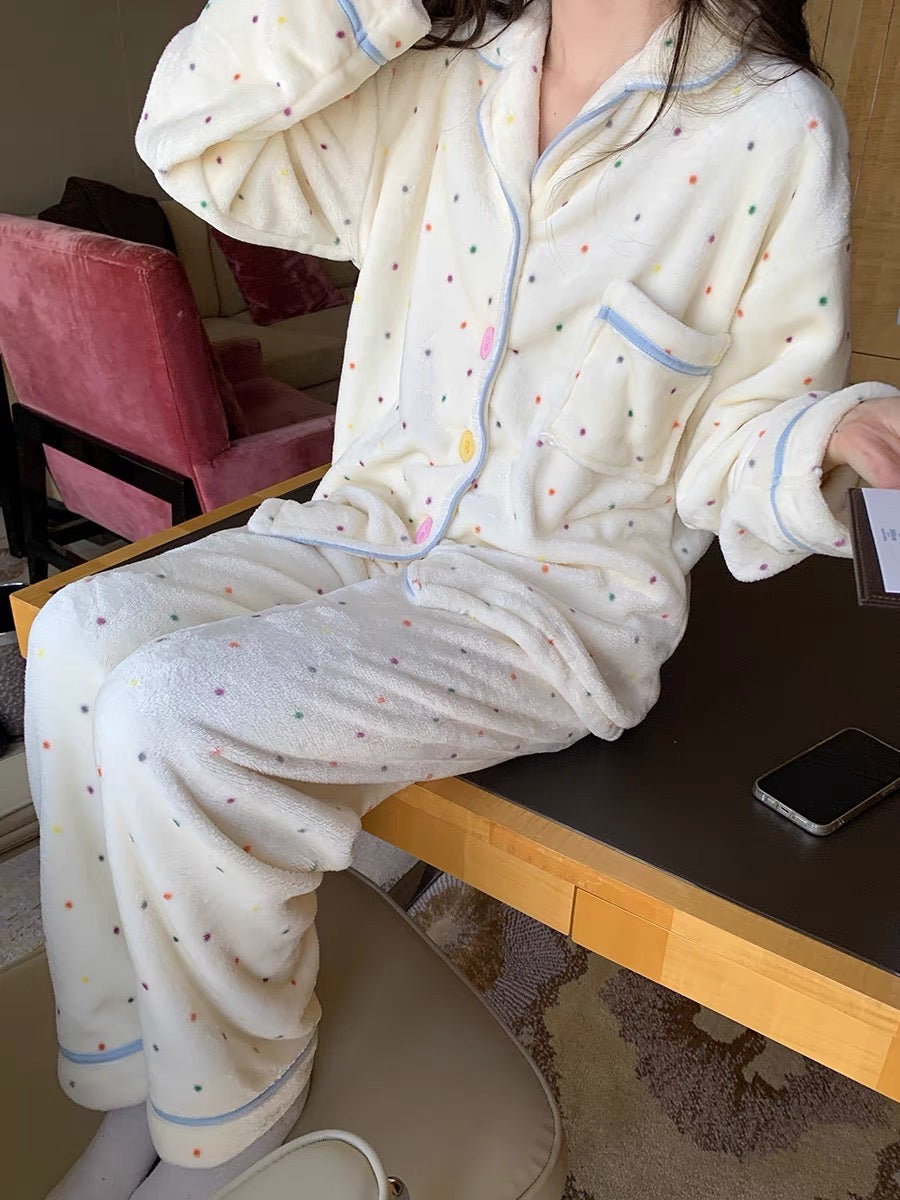 Dotted Dream Fluffy Pajama