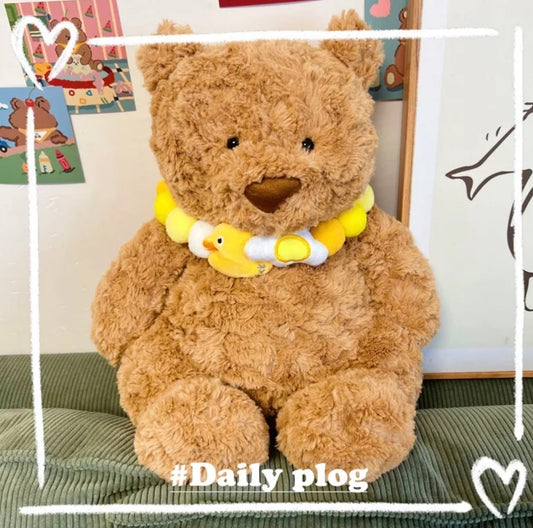 Yellow Duck Collar for jellycat Bartholomew Bear