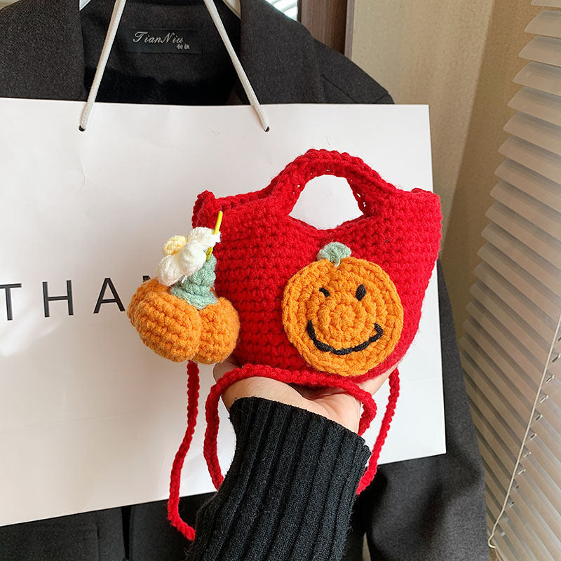 Handmade Pumpkin Cross Body Bag