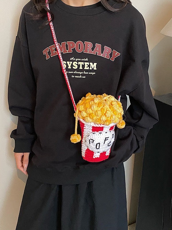 Handmade Popcorn Cross Body Bag