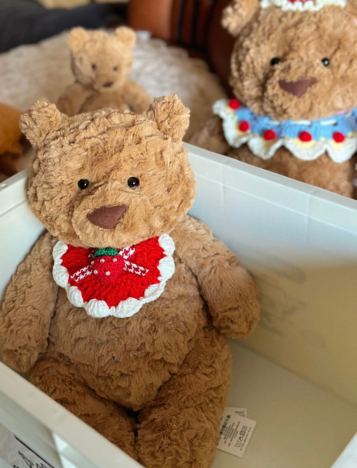 Strawberry Collar for jellycat Bartholomew Bear