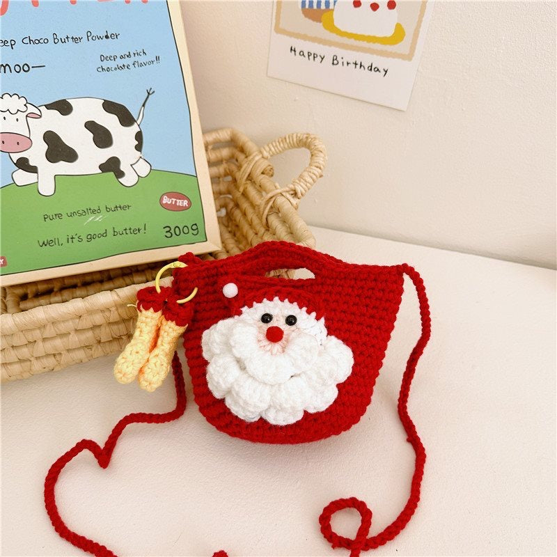 Handmade Cute Santa Cross Body Bag