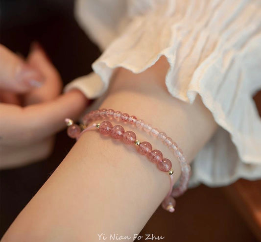 Strawberry Quartz Bracelet