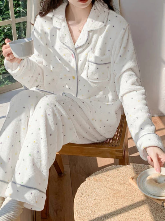 Dotted Dream Fluffy Pajama