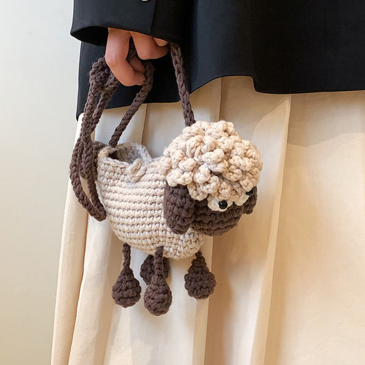 Handmade Silly Sheep Cross-body Bag
