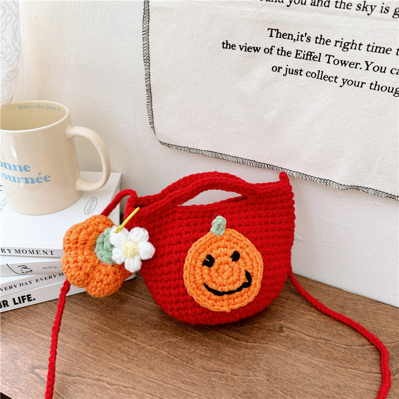 Handmade Pumpkin Cross Body Bag