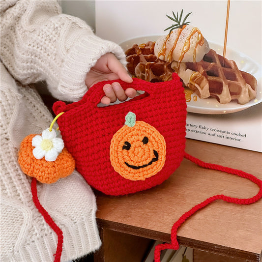 Handmade Pumpkin Cross Body Bag