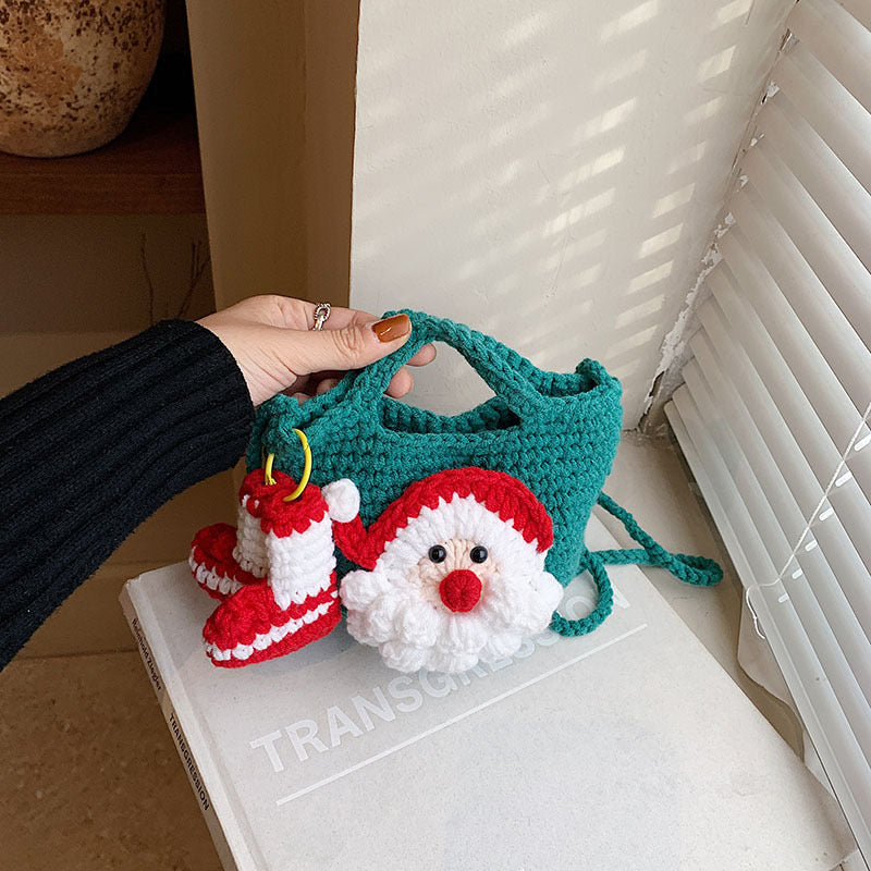 Handmade Cute Santa Cross Body Bag