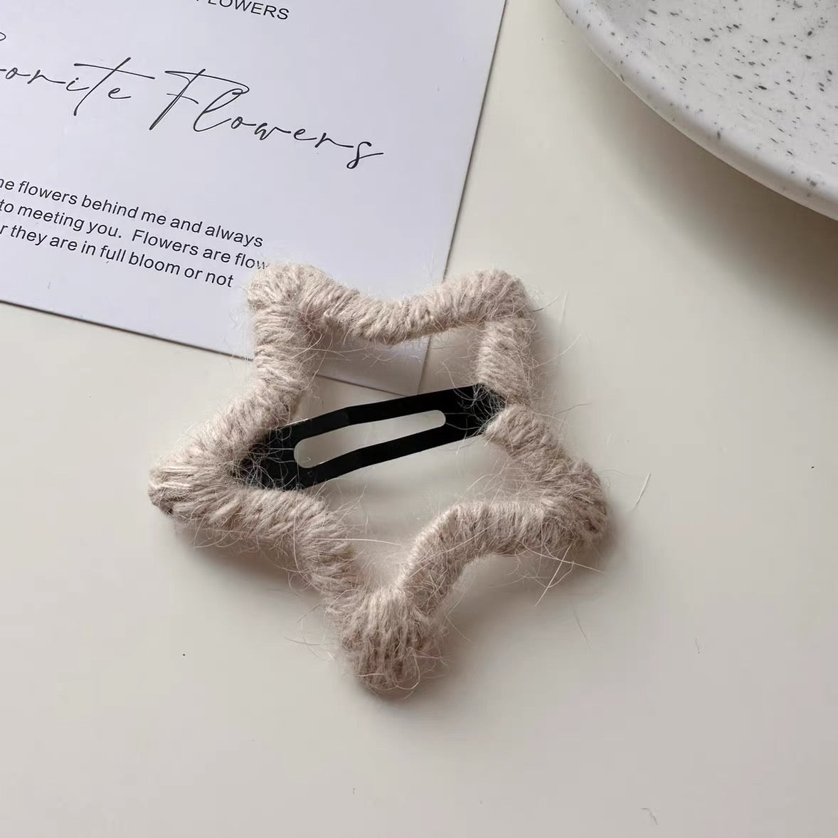 Korean Candy&Wooden Hair Clip