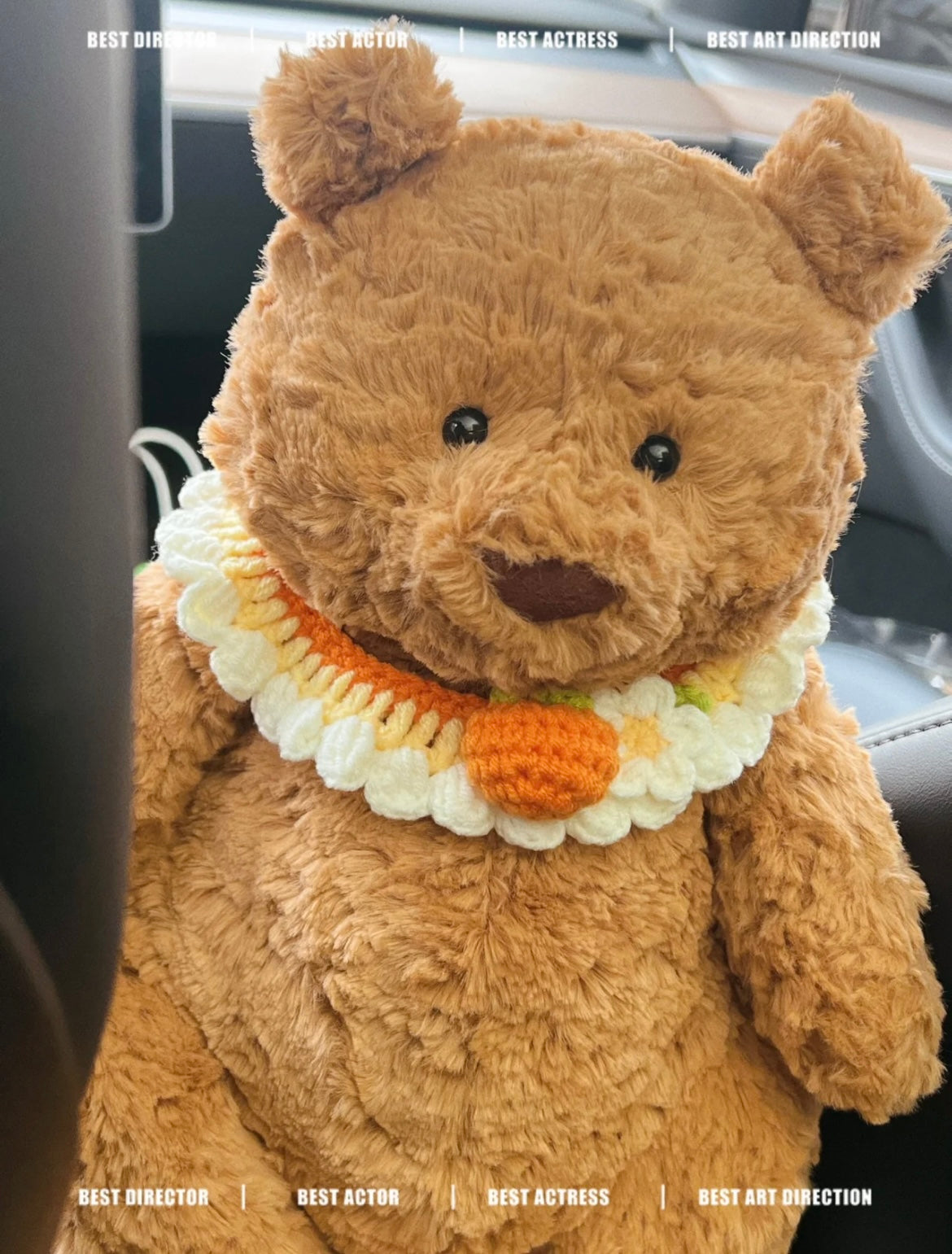 Orange Collar for jellycat Bartholomew Bear