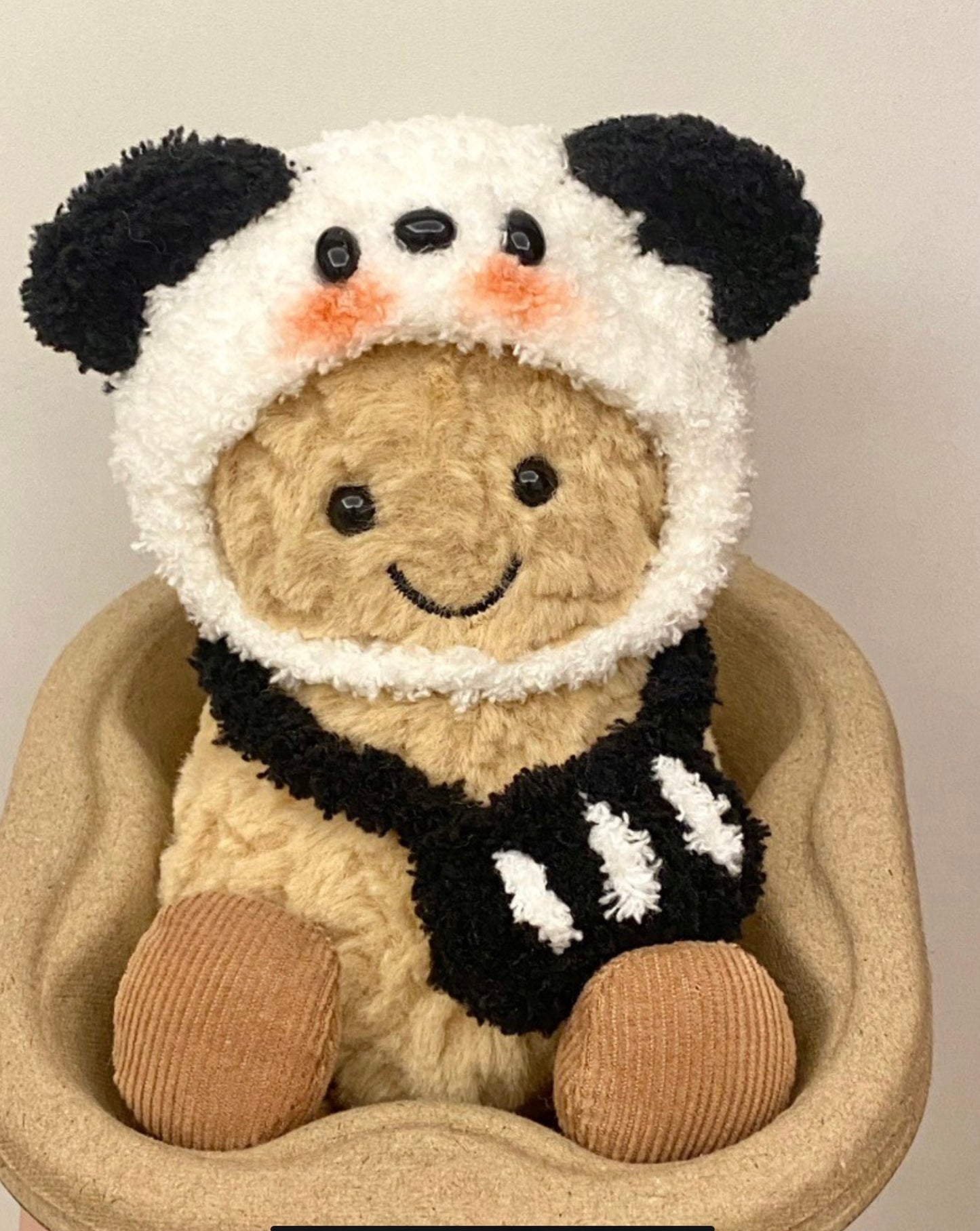 Shy Panda clothing for Jellycat Amuseable Peanut