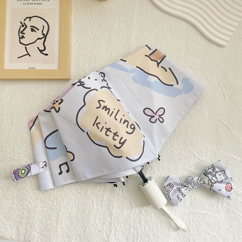 Hello kitty Automatic Waterproof Anti-UV Umbrella