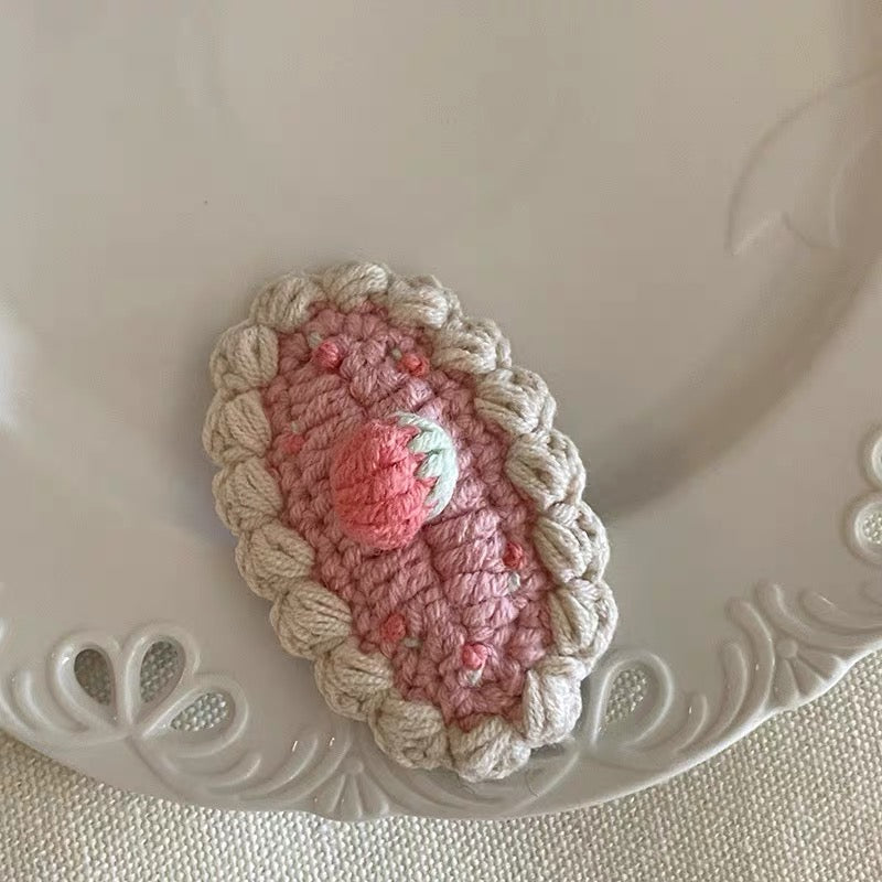 Hand Knitted Hair Clip