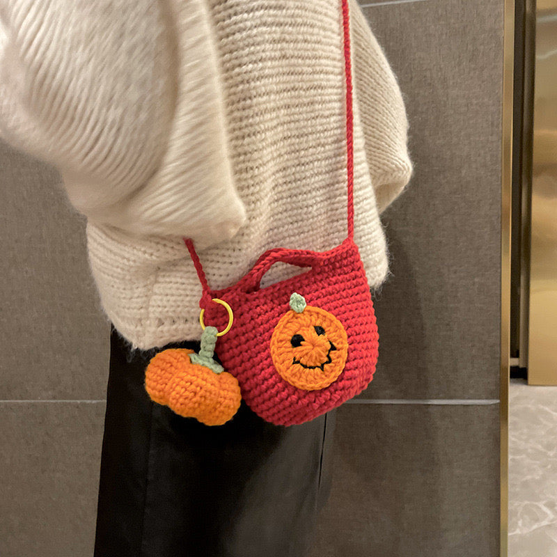 Handmade Pumpkin Cross Body Bag