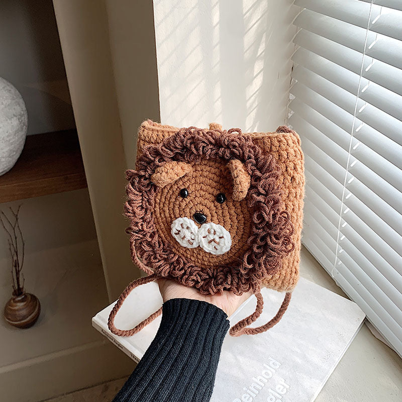 Handmade Funny Loin Cross Body Bag