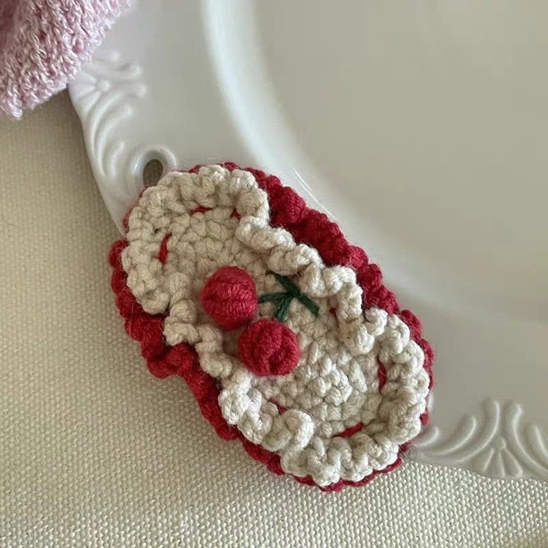 Hand Knitted Hair Clip