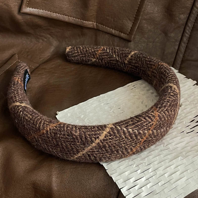 Vintage Plaid Hair Bands