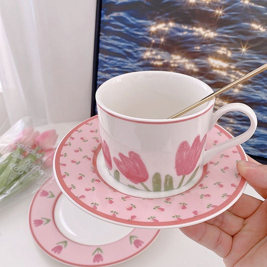 Fleur Republic: Ceramic Coffee Cup and Saucer