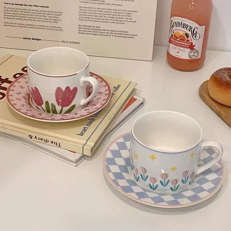 Fleur Republic: Ceramic Coffee Cup and Saucer